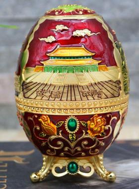 欧式创意蛋形按压居牙筒签盒自动弹出牙签旅游IMA风景式区家礼品