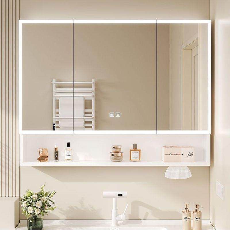 太空铝浴室镜镜间柜单独卫生挂墙式智能雾带除灯收纳一体置物808,淘宝优惠券,粉丝福利购,淘宝优惠卷