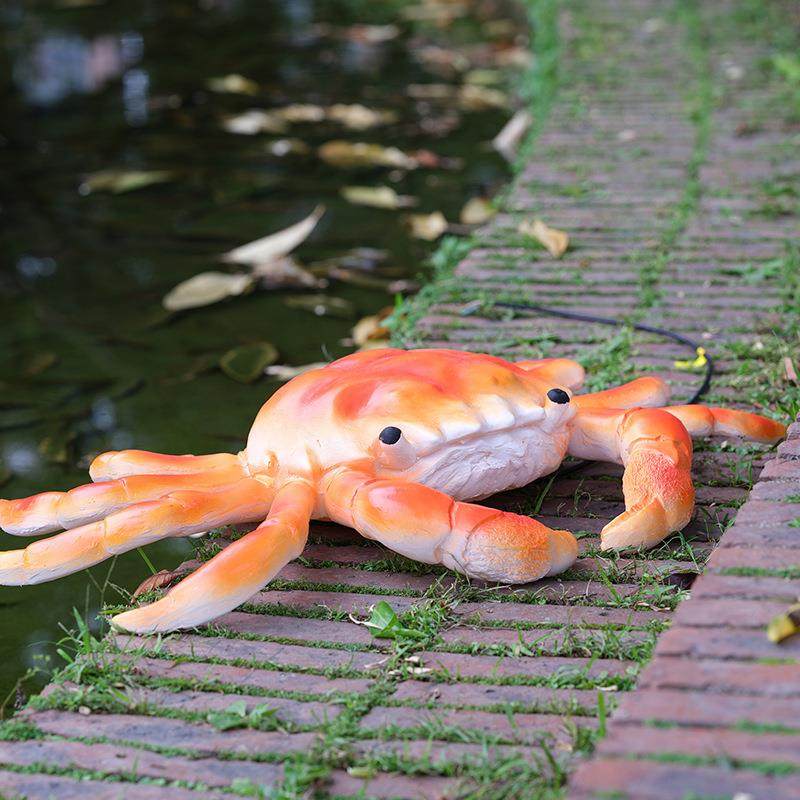 仿真螃装蟹螃蟹灯庭院户外摆件饰动物乌水龟池造景仿真鸭子鱼池发,淘宝优惠券,粉丝福利购,淘宝优惠卷