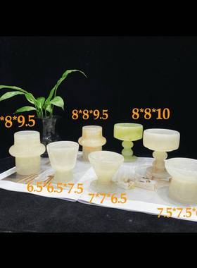 艺特感玉香薰术杯家用办公LSH白室装饰独设计摆件莹润光亮量大优