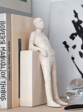 丹麦Kahler北欧陶艺雕塑摆件家居饰品书房办公桌创意人像书挡装饰