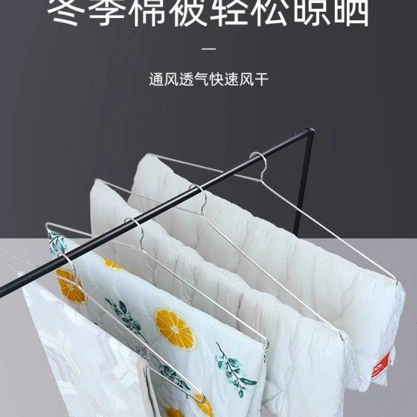 大衣架长晾衣架杆实心不锈钢晒被子床单家用阳台宿舍挂衣的加大号,淘宝优惠券,粉丝福利购,淘宝优惠卷