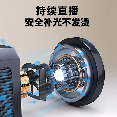 100W摄影太阳灯直播间专业补光LED三色温遥控调节拍摄柔光灯套装 - 图0