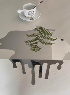 轻奢高板档不锈钢流体水立体摆件滴样房客餐厅桌吧台000009桌面装