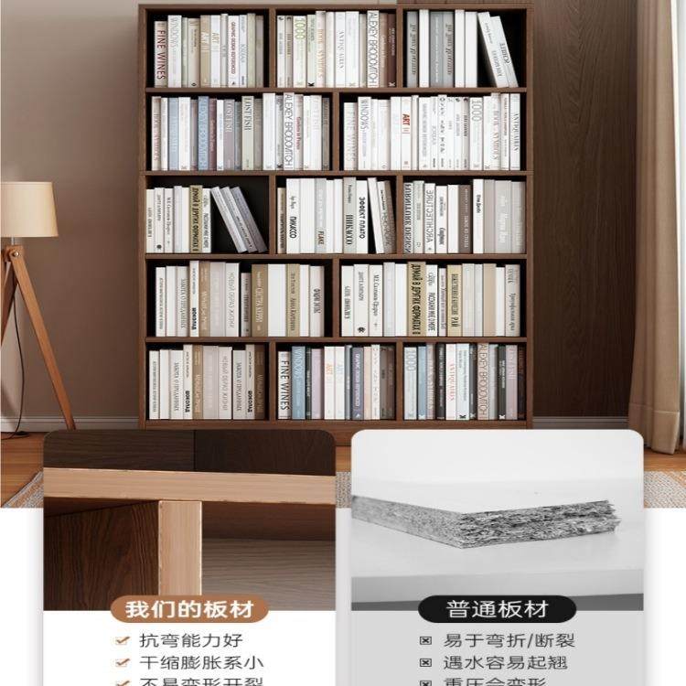 书架落置物收架家用靠墙一体纳储柜复地古展示柜开放SG0085K0式多 - 图0