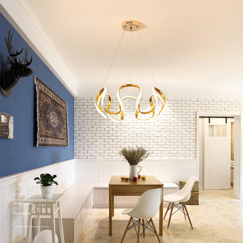 餐厅创灯灯现吊代约意个性艺简术北947欧书房灯网红轻奢led吧台吊 - 图1