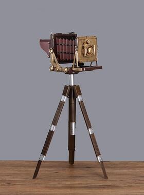 复怀旧7080年代照老式支架相机装模型100摄影摆件老物件民古宿饰