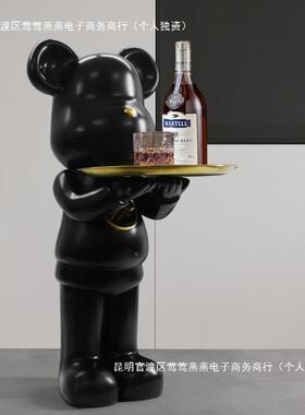 暴力熊边大型厅电Wlyyds10视柜客沙发旁落地装饰乔新迁居礼品搬家