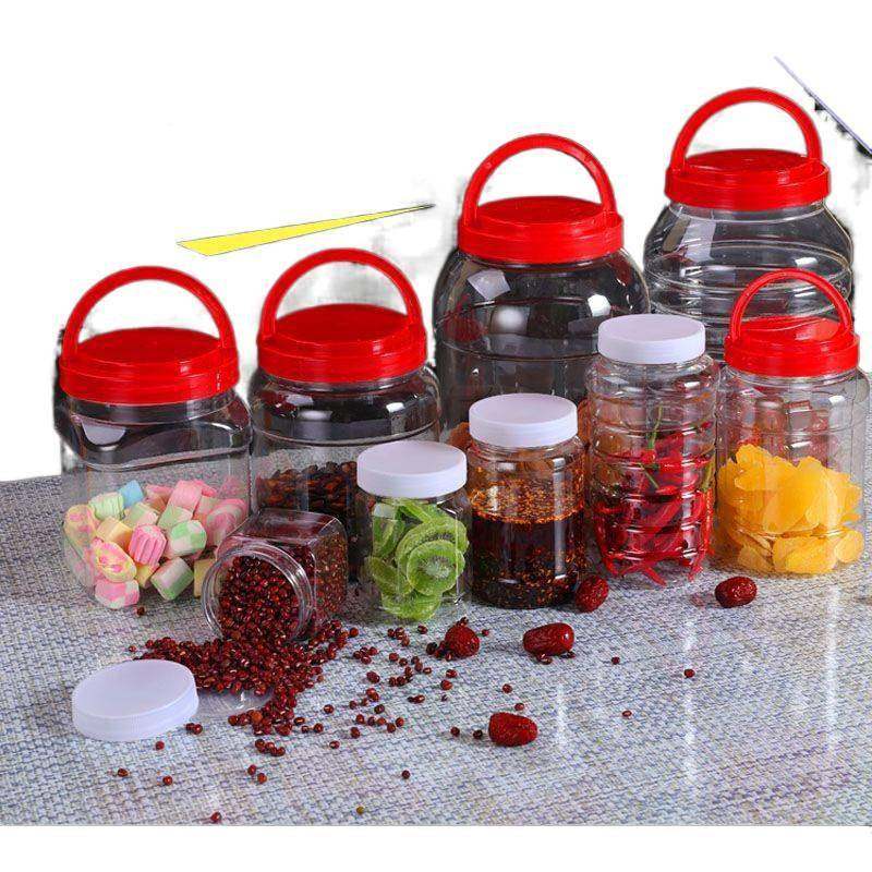 五斤厚蜂蜜蜜瓶透明罐塑加料瓶子大容装343十家用量密封罐,淘宝优惠券,粉丝福利购,淘宝优惠卷