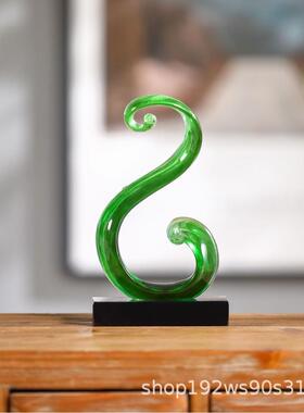 高档轻奢家居饰品客MKP厅玄关明办公室工摆艺品酒柜装饰软品透树