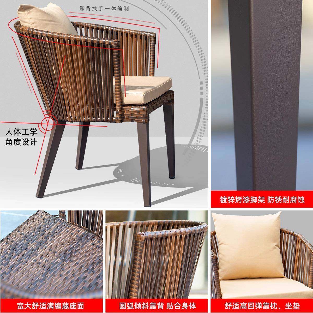 户SYG-8563外庭院椅藤编藤椅组餐桌椅子合室桌外园花阳台防水防晒,淘宝优惠券,粉丝福利购,淘宝优惠卷