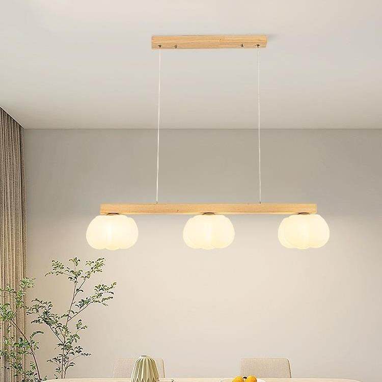 日式复古奶油风餐厅LED吊灯民宿原木创意个性花苞灯罩一字吊灯,淘宝优惠券,粉丝福利购,淘宝优惠卷