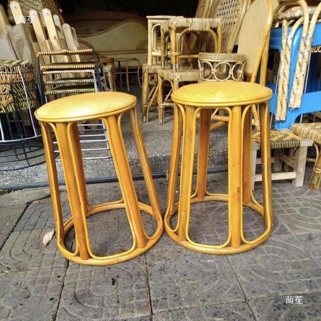 云南手工编制藤凳圆凳矮凳跳舞圆凳子竹凳家居喝茶高凳,淘宝优惠券,粉丝福利购,淘宝优惠卷