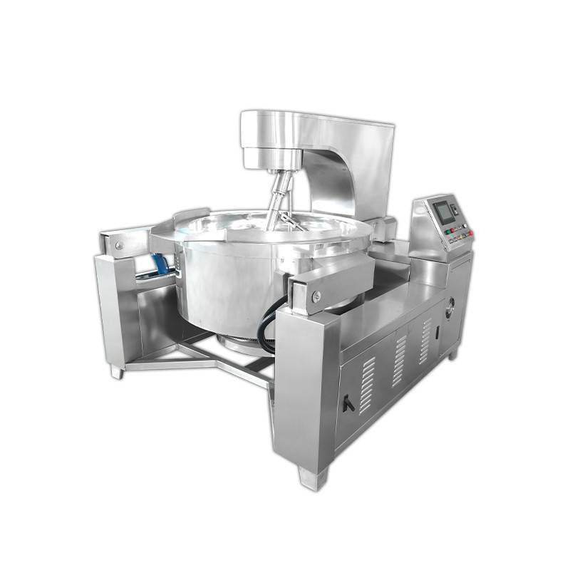 大型全自动智能炒菜锅商用带搅拌中央厨房炒菜锅辣椒酱生产设备 - 图3