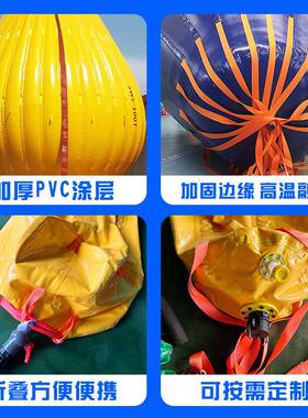 大型船舶吊重测重测压吊重水袋起重机配重水袋平衡预压水囊PVC吨