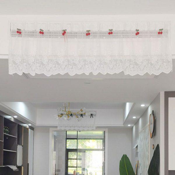 布艺中央空调挡风帘遮风帘管机出风口格挡板防直吹导风罩防尘纱帘,淘宝优惠券,粉丝福利购,淘宝优惠卷