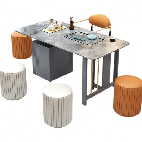 岩板茶桌椅组合现代简约轻奢小户型阳台茶台办公室家用功夫一体,淘宝优惠券,粉丝福利购,淘宝优惠卷