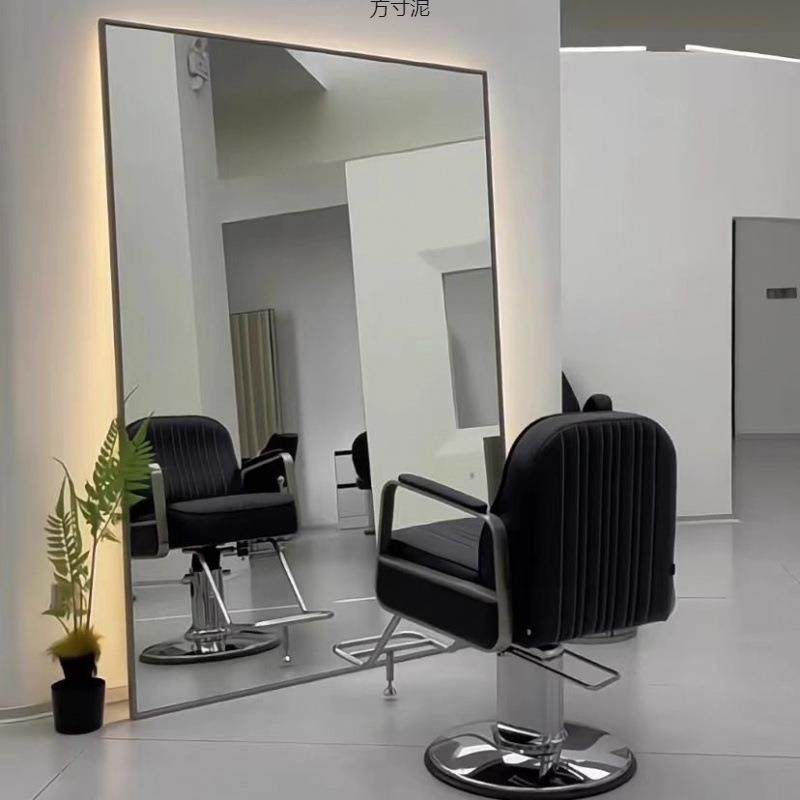 高端剪发镜发廊单面落地烫染镜网红潮款理发店镜子挂墙美发店镜子,淘宝优惠券,粉丝福利购,淘宝优惠卷