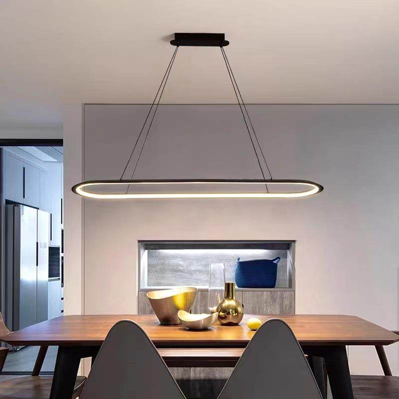 简约现代仛寂风餐厅吊灯北欧设计师款直播间服装店LED环形吊灯,淘宝优惠券,粉丝福利购,淘宝优惠卷