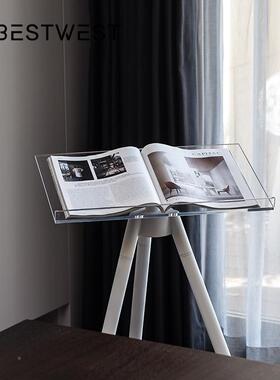 博西家居酒店公司NJ-7139W面前卡台落宣传册地台商用店软装杂志架