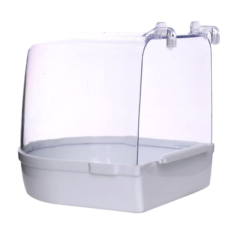 鸟用洗澡盒浴盆小鸟洗澡器八哥玄凤牡丹虎皮鹦鹉用品玩具大号神器,淘宝优惠券,粉丝福利购,淘宝优惠卷