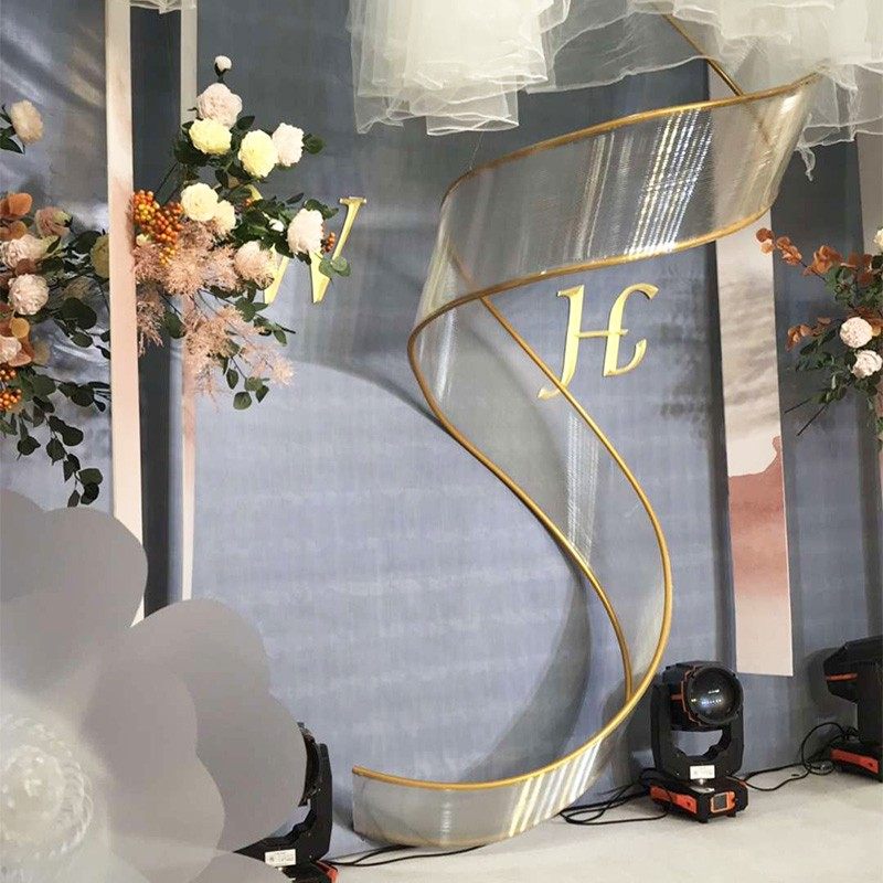 婚庆阳光板自由曲线波浪弧形螺旋百变造型婚礼堂布置道具吊顶装饰,淘宝优惠券,粉丝福利购,淘宝优惠卷
