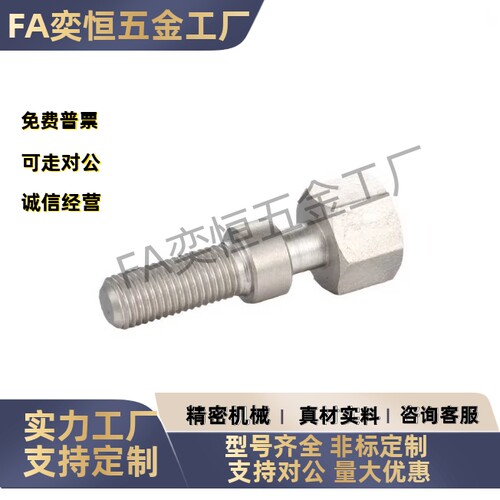 粗牙调整螺栓AJSTM10/12/16-70 75 80 85 90 95 100 110 外六角型 - 图0