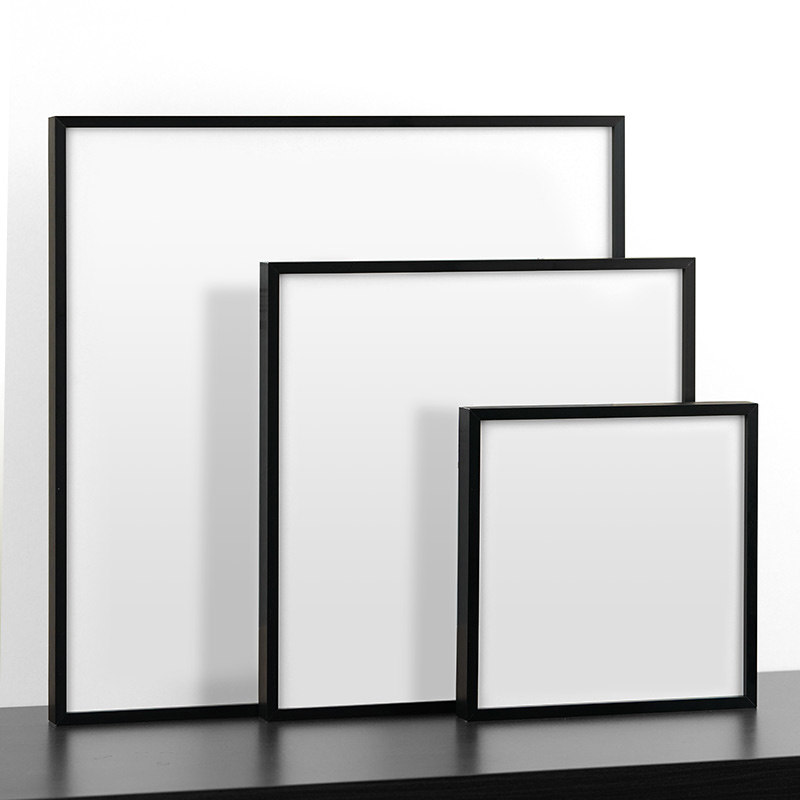 空白黑色相框正方形窄边空框铝合金画框装裱金属方形框架挂墙定制,淘宝优惠券,粉丝福利购,淘宝优惠卷