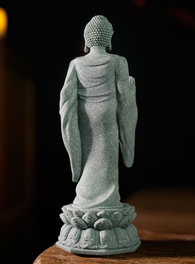 园艺花卉茶室佛陀装饰释迦牟尼佛鱼缸造景摆设中式阿弥陀佛像摆件