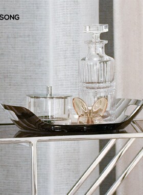 RESONG日诵家居 蝶舞蝴蝶摆件系列 软装饰品水晶玻璃餐桌台面