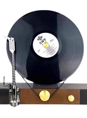 现代轻真仿GT-G033立式黑胶唱片机留奢声机创品意摆件桌面玄关装