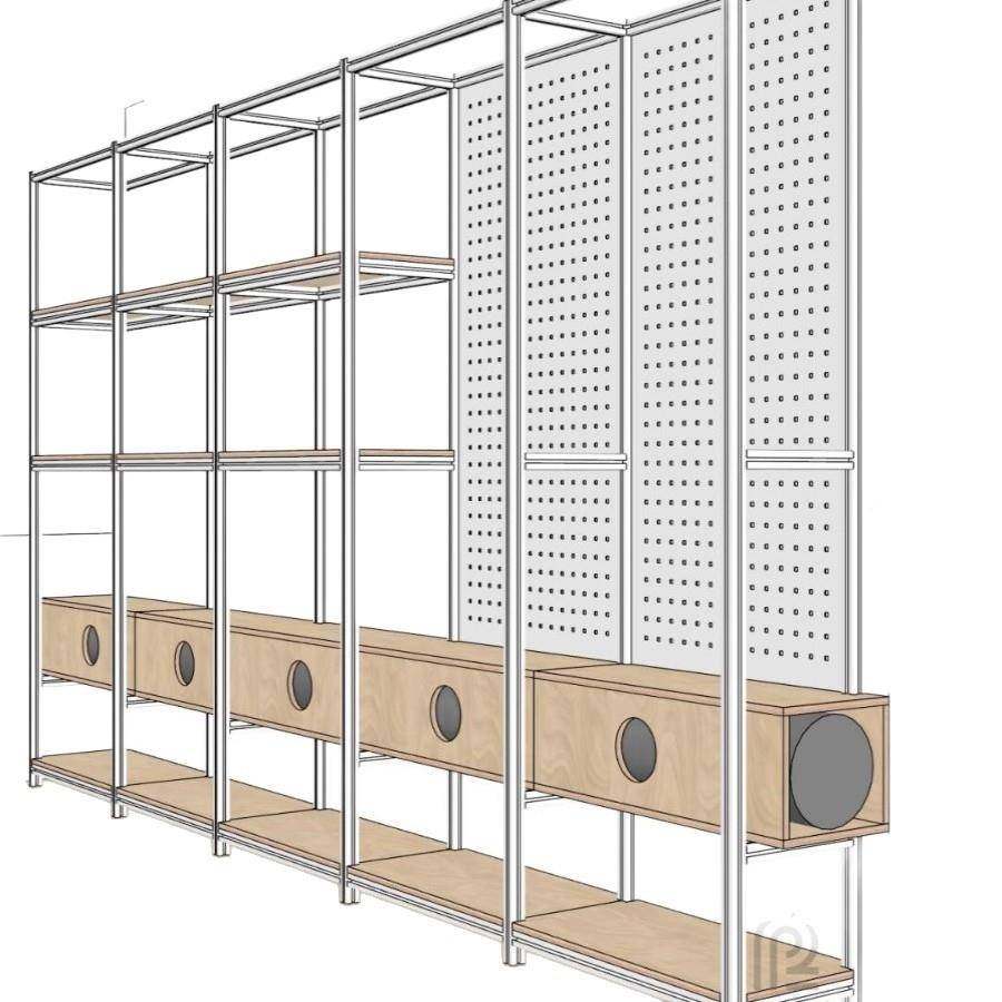 酒柜展示柜多层收架装饰靠架置纳物架工业风铝型XRU材架墙陈列展,淘宝优惠券,粉丝福利购,淘宝优惠卷