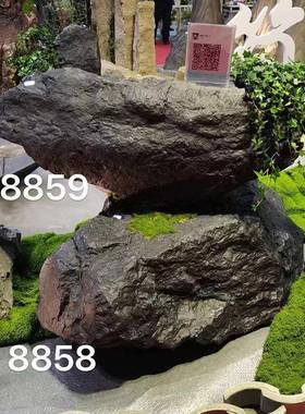 仿真石头头景假石仿真石头玻钢雪浪石岩造石户璃外庭院花园装饰枯