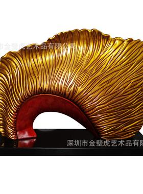 现代抽象脂塑样雕榜房售楼中心酒店写字楼BH-F331玄术关桌树面艺