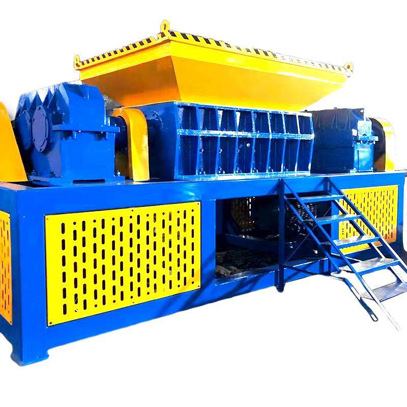Powder multifunctional shredder shreds large double-axis blade chassis plastic 800 type garbage shredder small metal scrap iron machine