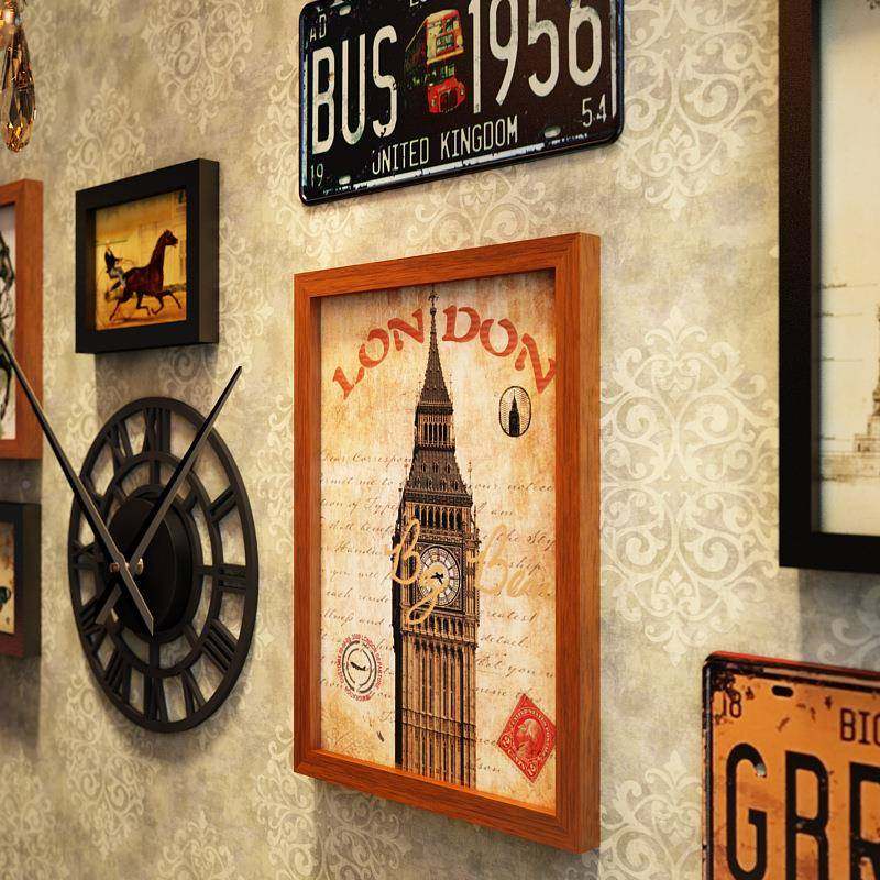 高子_246分1业风古照2461片复墙酒吧餐馆商用组合工相框做旧风格,淘宝优惠券,粉丝福利购,淘宝优惠卷