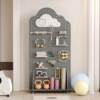 Yoga fitness equipment storage rack entrance solid wood hole board wooden yoga supplies storage rack cloud storage rack