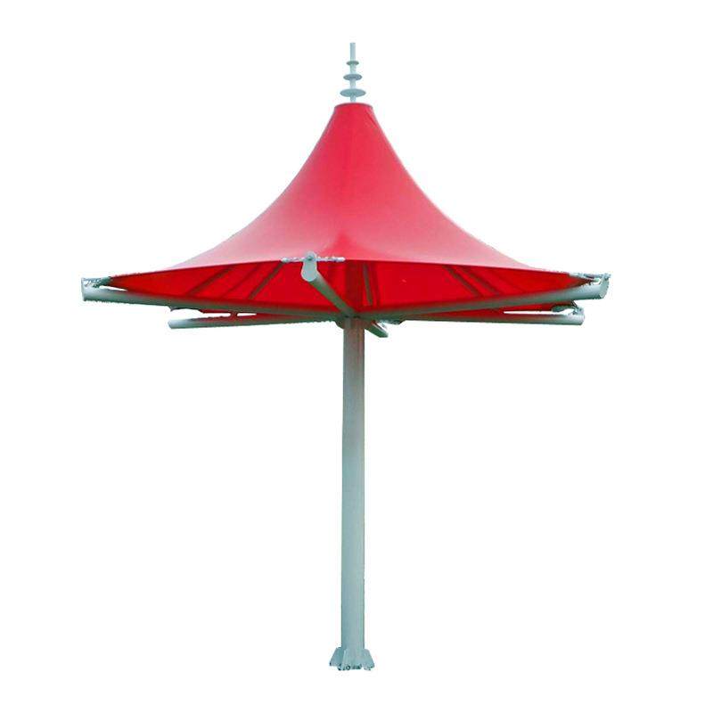 设计彩色张拉膜结构景观伞景区园林膜结构小品中柱型景观膜伞,淘宝优惠券,粉丝福利购,淘宝优惠卷