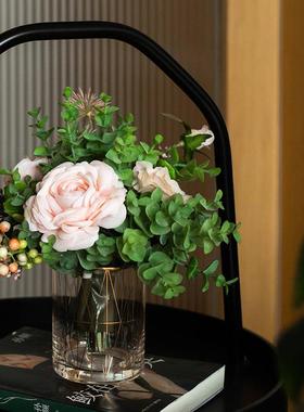 饰十字星 厅轻奢女孩摆件创意花艺南套装组合客酒柜装家居餐C0305