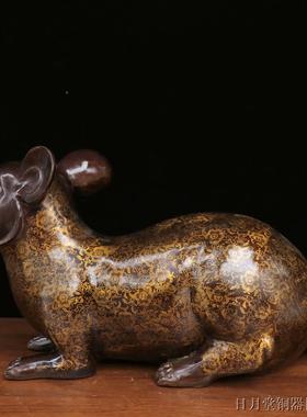 金号纯黄铜老鼠生2024.11.肖钱鼠五鼠运财母子大用鼠钱袋光面鼠家