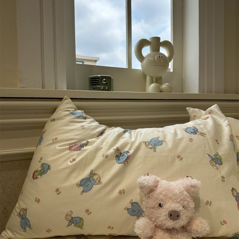 公主小兔纯棉床笠床单单件保护套全棉纯棉宿舍床罩少女学生1.35m,淘宝优惠券,粉丝福利购,淘宝优惠卷