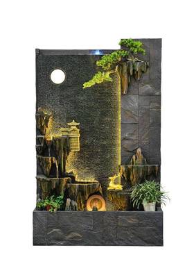 墙WNB新假式中水幕山屏风摆件