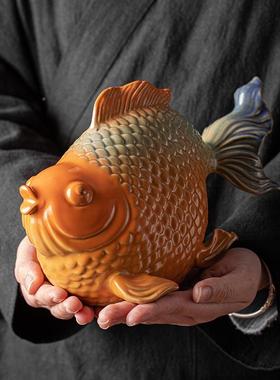 高档国潮风装招年年有余摆财件墅新中式装修风格JGL000酒店别酒柜