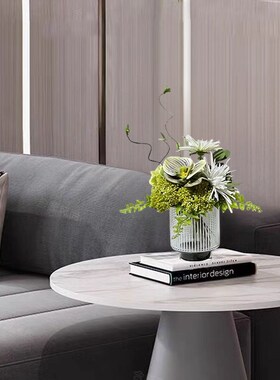 仿真绿植花艺桌面假花摆件酒店茶几永生花洗手池花瓶装饰蝴蝶兰