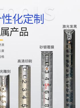 不锈钢卷尺防水防锈镂空工地建筑5米抗摔耐磨量尺工业级自锁钢尺