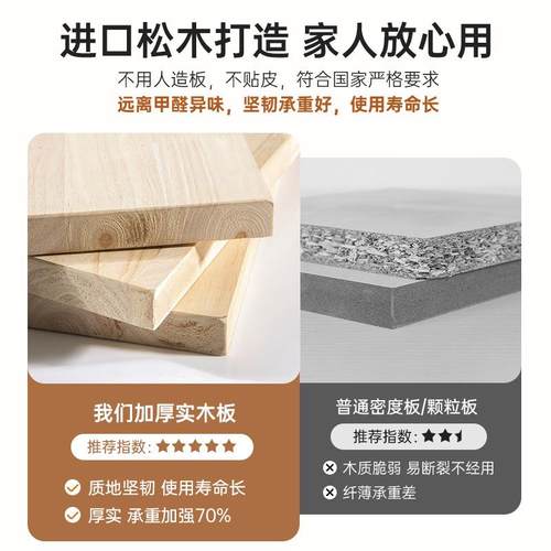 实木桌面书架桌上置物架简易家用多层收纳架办公桌可伸缩转角书柜 - 图1