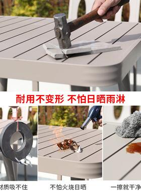户外铸铝桌椅别墅花园露天阳台庭院桌椅防锈铝合金室外桌椅家具
