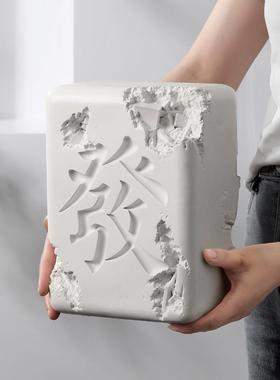 现简约JR202022术雕塑发字车摆件家代居客厅玄关型酒艺店样品间软