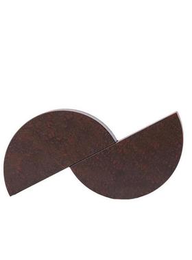 代简约铁艺双半圆摆件客厅样房桌面书房板摆件时软装SWG饰现尚品