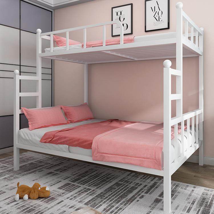 卧室双层铁艺床小户型卧室儿童上下铺高低子母床单身公寓铁架床,淘宝优惠券,粉丝福利购,淘宝优惠卷